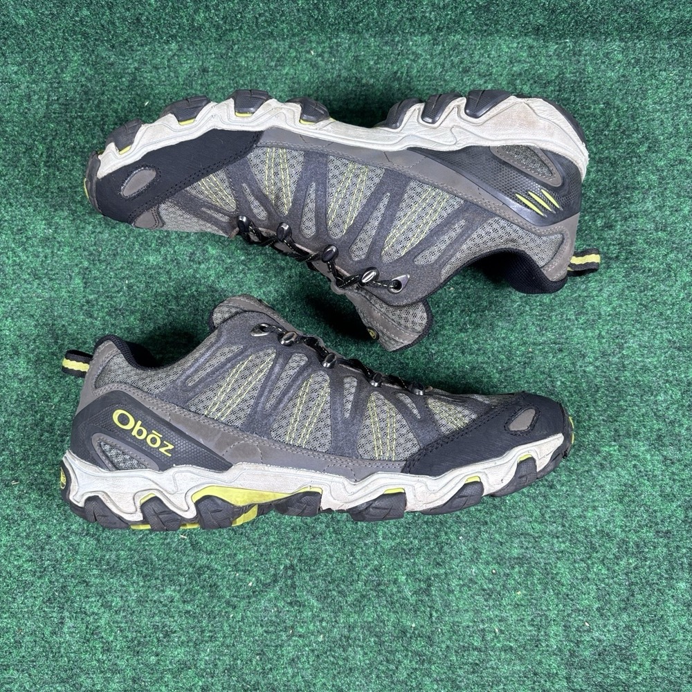 Oboz Traverse Shoes Mens Size 12 Green Gray Trail Hiking Low Top Vietnam Active